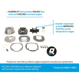 OEM Mercury / Quicksilver 8M0113801 Water Pump Repair Kit for Select Mercury and Mariner 30-60hp 4-Stroke Outboards