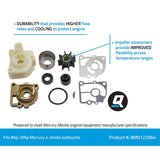OEM Mercury / Quicksilver 8M0122064 Water Pump Repair Kit for Select Mercury 8-20hp 4-Stroke Outboards