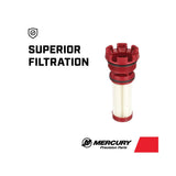 Mercury Replacement On Board Fuel Filter 8M0122424 for Mercury 135-200hp L4 Verado, L6 200‑300hp Verado, and 1.5L and 3.0L DFI Outboards