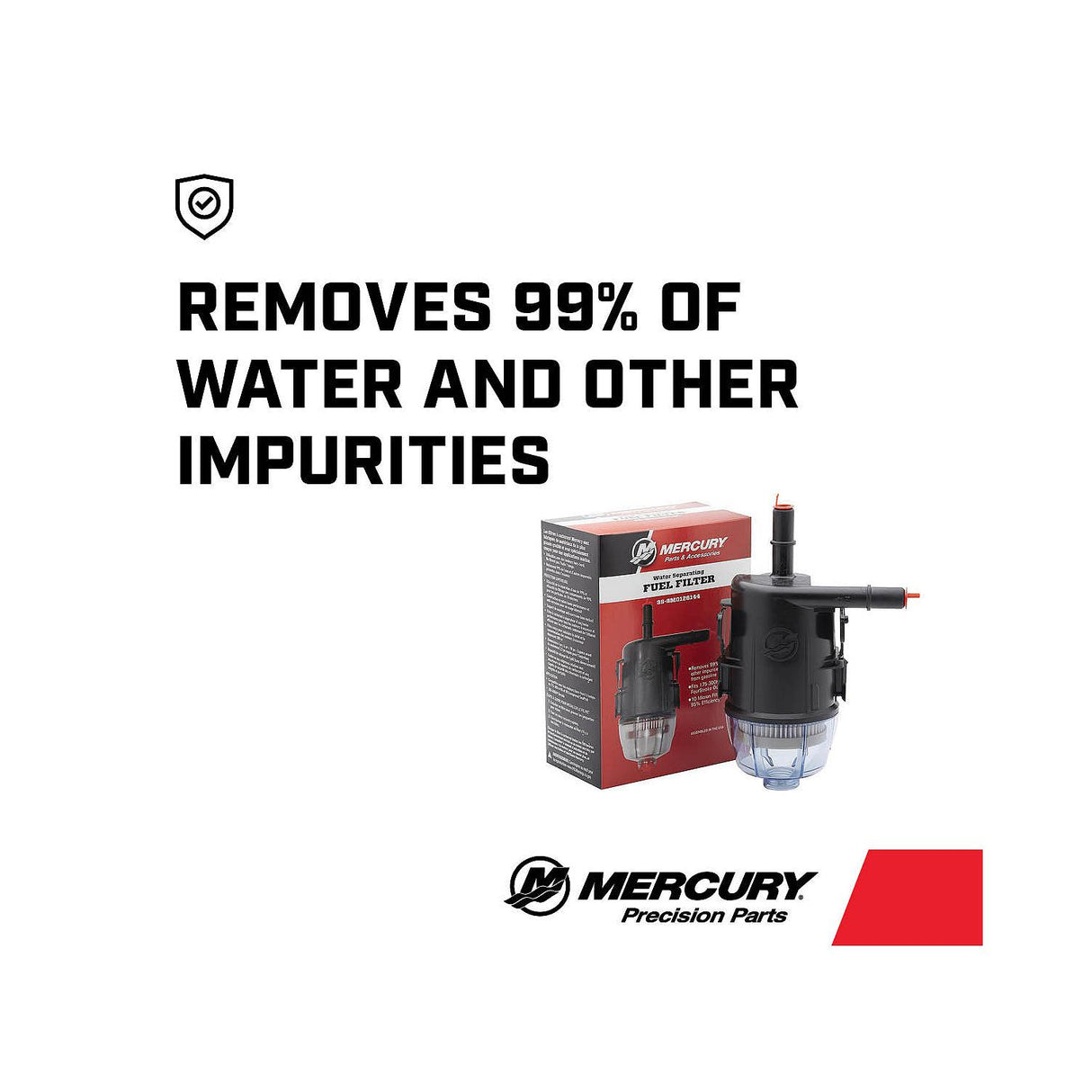Mercury Water Separating Fuel Filter 8M0126144 for Mercury V6 and V8 FourStroke Outboards
