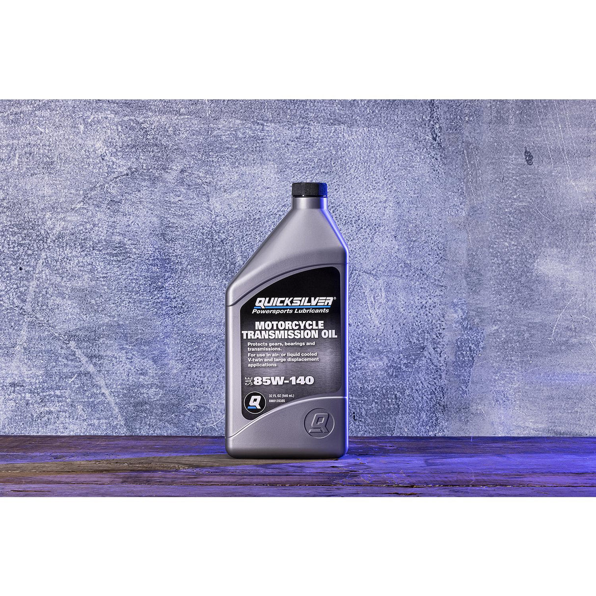 OEM Mercury / Quicksilver 8M0128385 85W-140 Motorcycle Transmission Oil, 1 Qt.