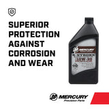 Mercury 8M0142141 SAE 10W-30 Synthetic Blend 4-Stroke Marine Engine Oil - 1 Quart Bottle