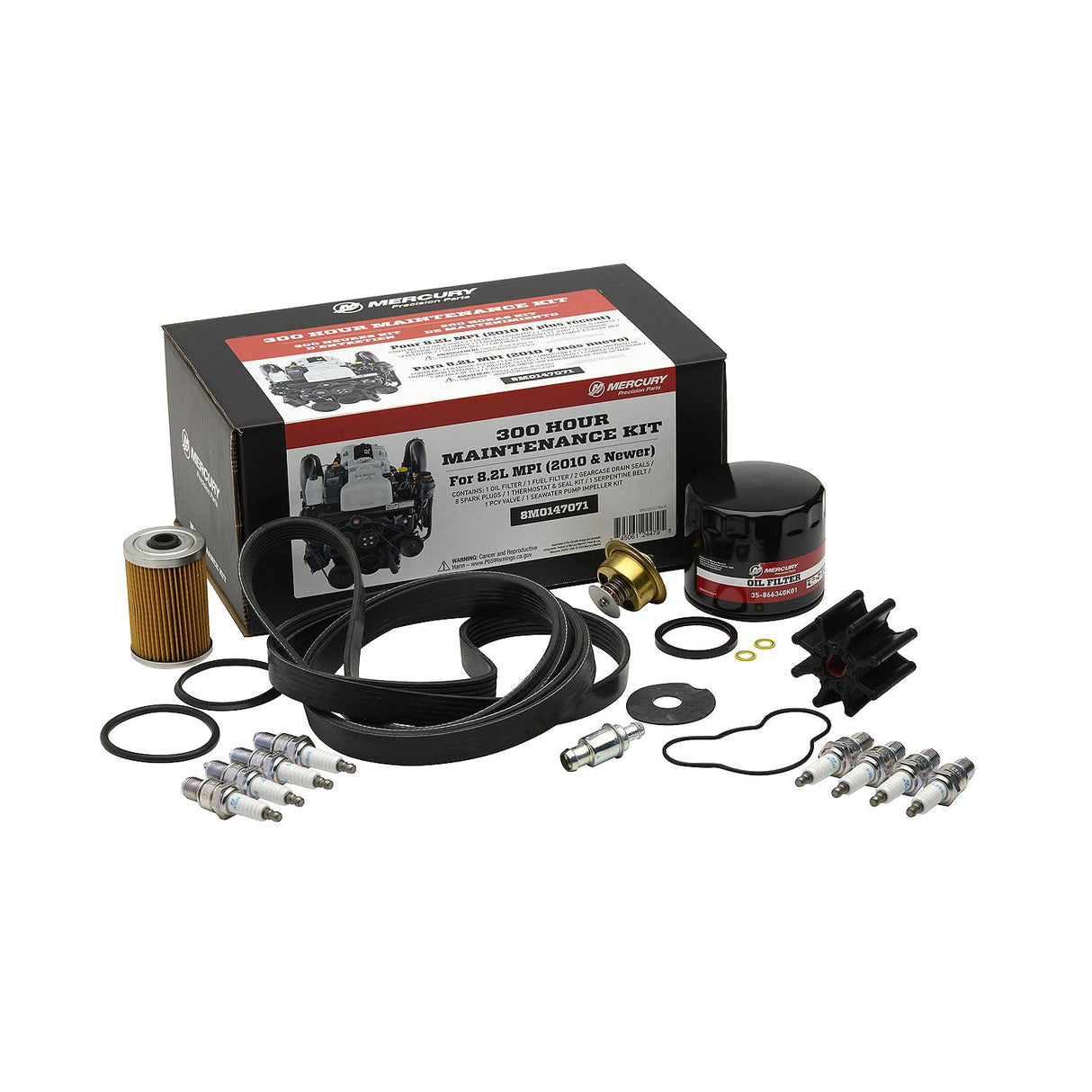 MerCruiser 8.2L MPI Engine with Bravo Sterndrive 300 Hour Maintenance Kit