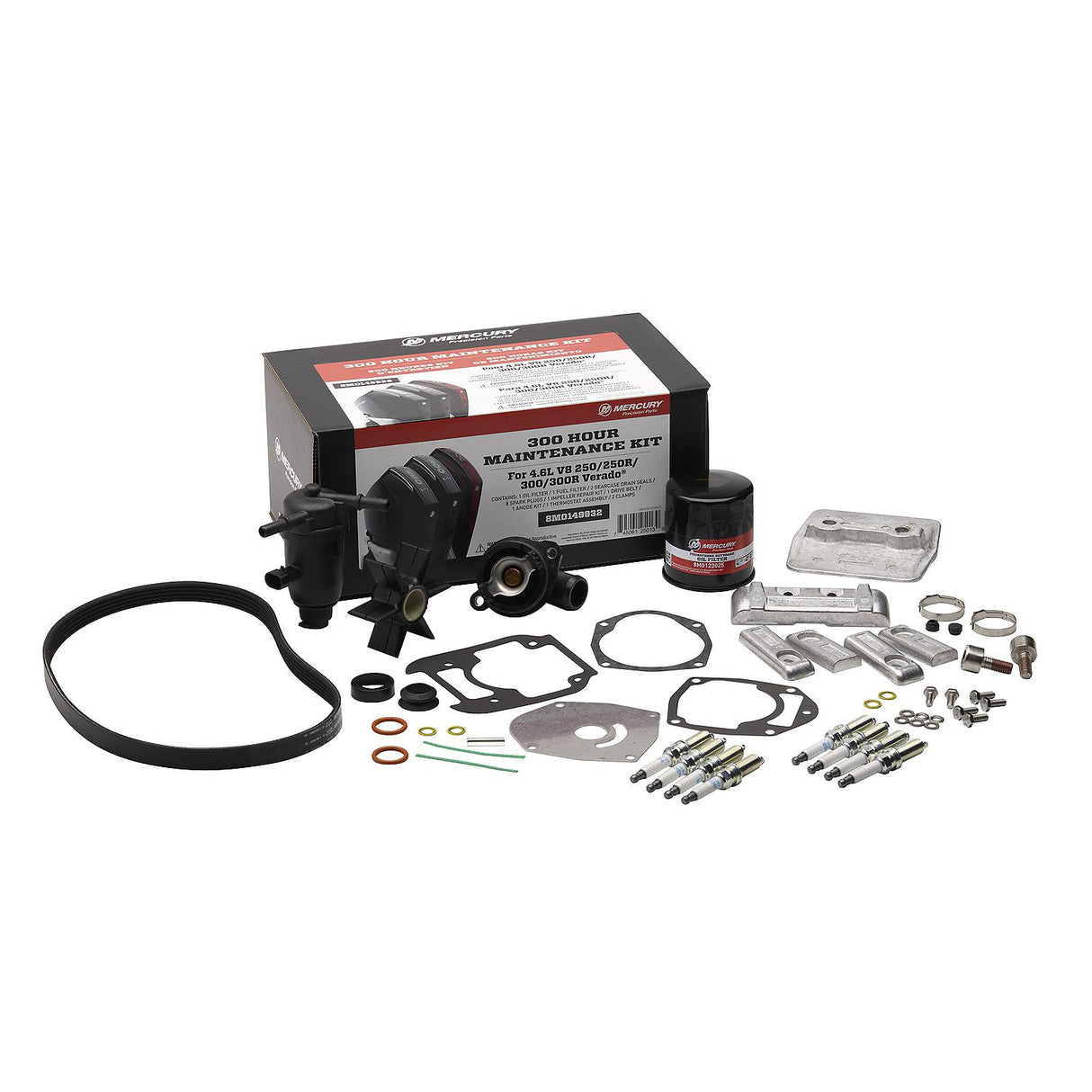 Mercury 4.6L V8 Verado and SeaPro 300 Hour Maintenance Kit