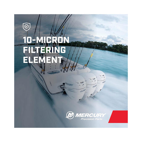 Mercury Water Separating Fuel Filter 8M0157616 for Select L6 and 5.7L V10 300-400hp Verado Outboards