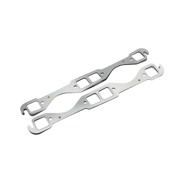Quicksilver 8M0162486 MLS Exhaust Manifold Gaskets, 2-Pack for MerCruiser GM 5.0L/5.7L V8 — view showing two gaskets