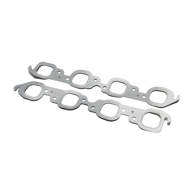 Quicksilver 8M0162487 MLS Exhaust Manifold Gaskets, 2-Pack for MerCruiser GM 7.4L/8.2L V8 — view showing two gaskets