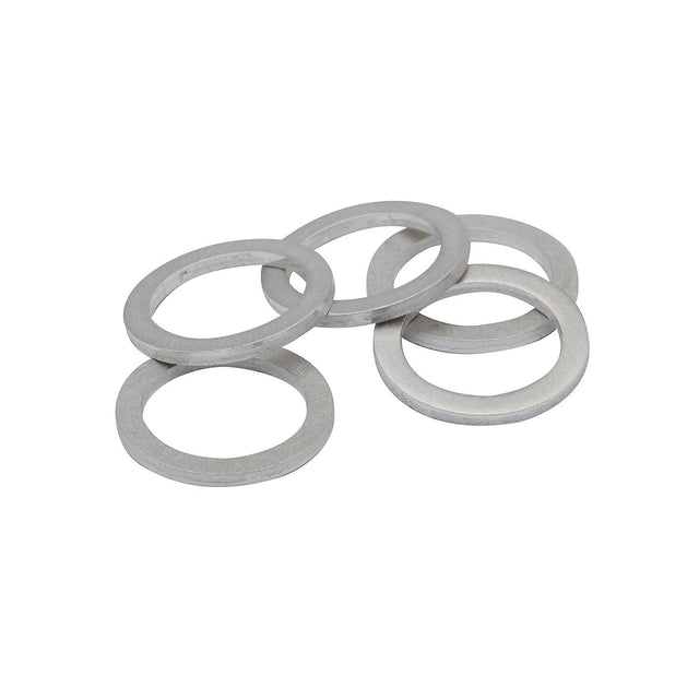 Quicksilver 8M0162525 Oil Drain Plug Gaskets, 5-Pack for Yamaha Four-Stroke Outboards — five-gasket package