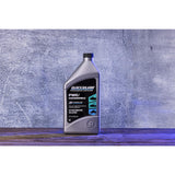 OEM Mercury / Quicksilver 8M0166406 2-Stroke PWC/Snowmobile Engine Oil, Premium Synthetic Blend, 1 Qt.