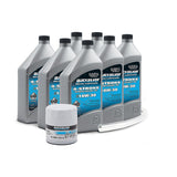 OEM Mercury / Quicksilver 10W-30 Oil Change Kit for 175-300hp 4-Stroke Mercury V6 and V8 Outboards