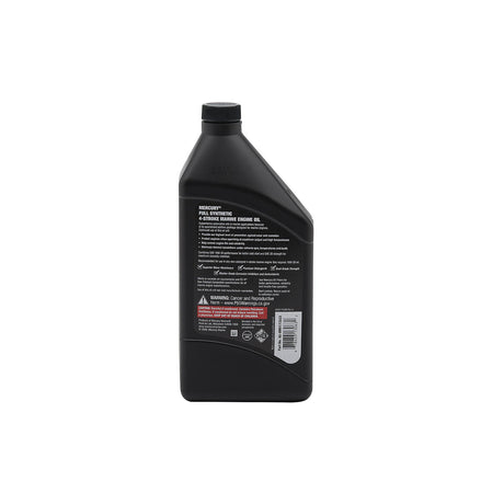 Mercury 8M0173223 SAE 10W-30 Full Synthetic 4-Stroke Marine Engine Oil - 1 Quart Bottle