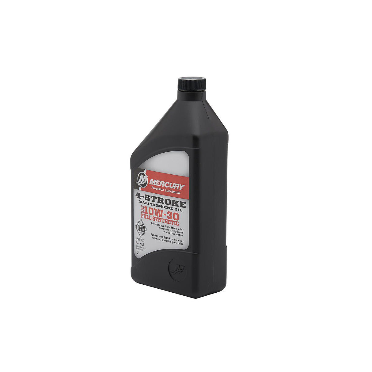 Mercury 8M0173223 SAE 10W-30 Full Synthetic 4-Stroke Marine Engine Oil - 1 Quart Bottle