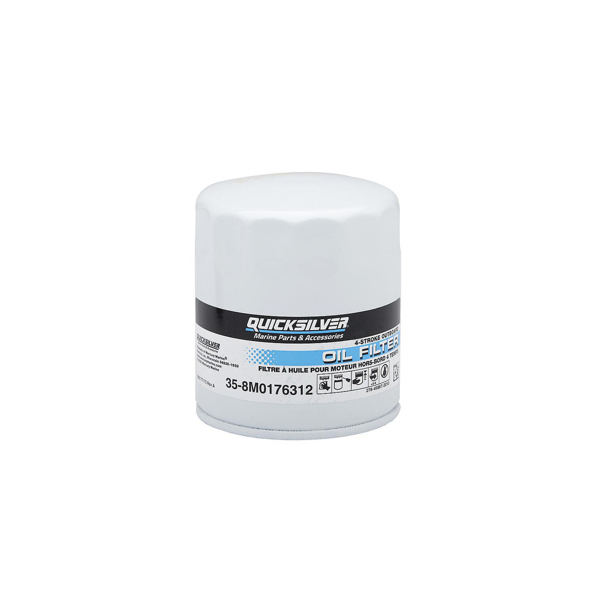 OEM Mercury / Quicksilver 8M0176312 Replacement Oil Filter