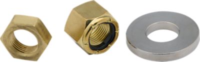 Mercury Racing 8M0179579 dual propeller nut kit with jam nut, locking nut and washer