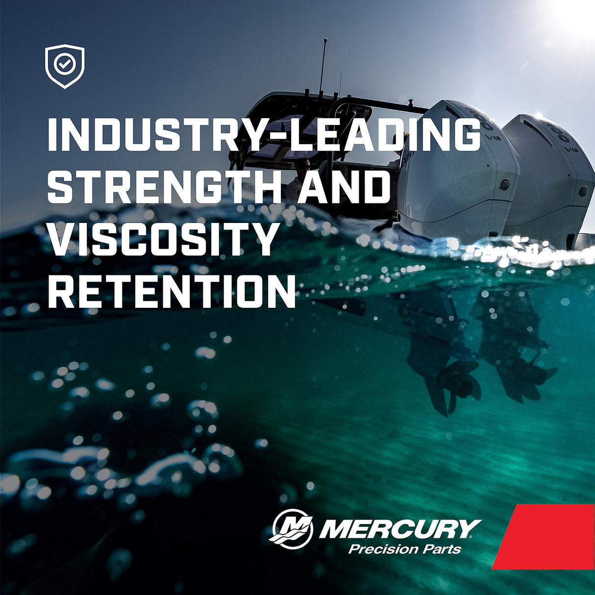 Mercury 8M0187621 SAE 10W-30 4-Stroke Outboard Oil Change Kit for Mercury V6 and V8 175-300hp Outboards