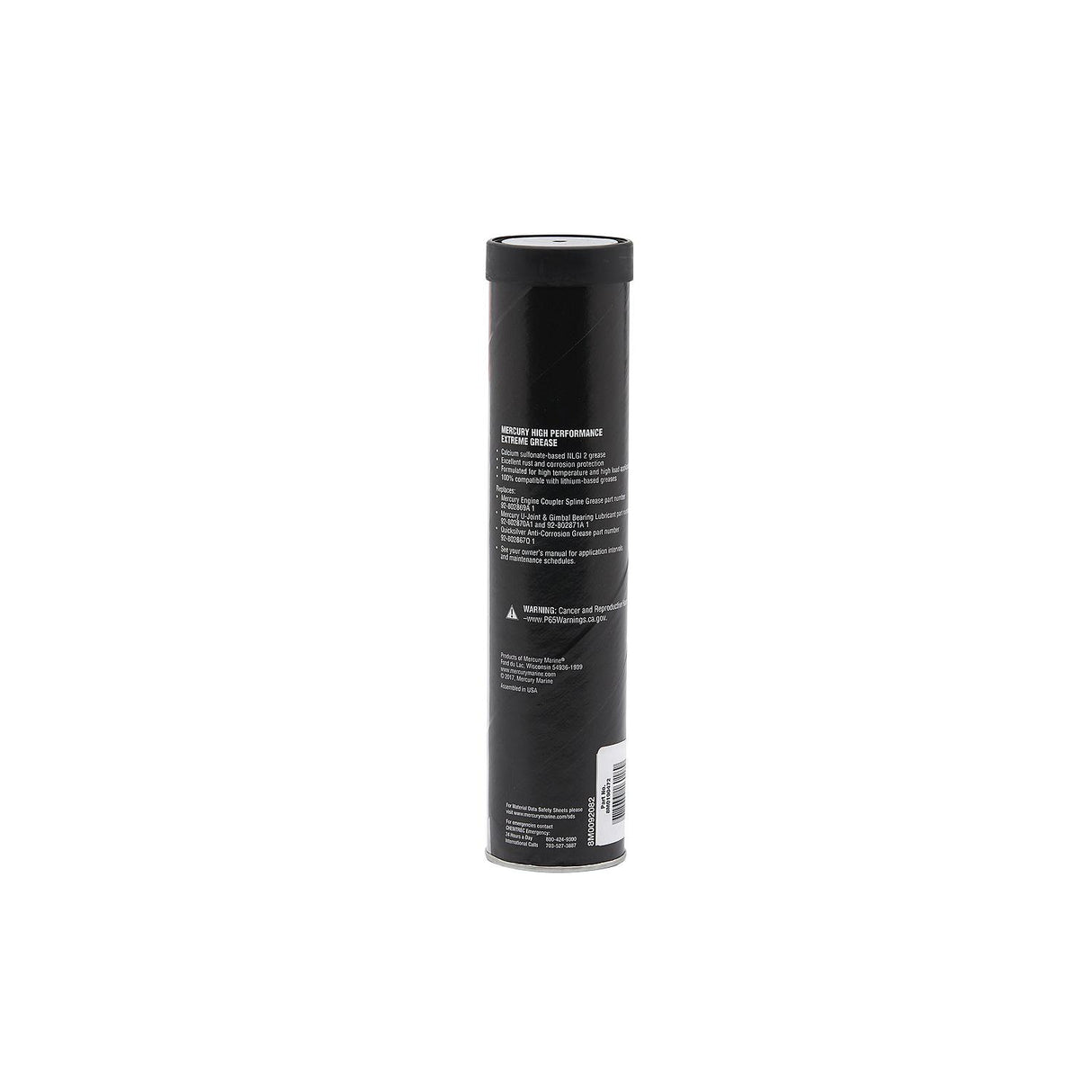Mercury 8M0190472 High Performance Extreme Grease - Multi-Purpose Marine Lubricant - 14 oz Cartridge