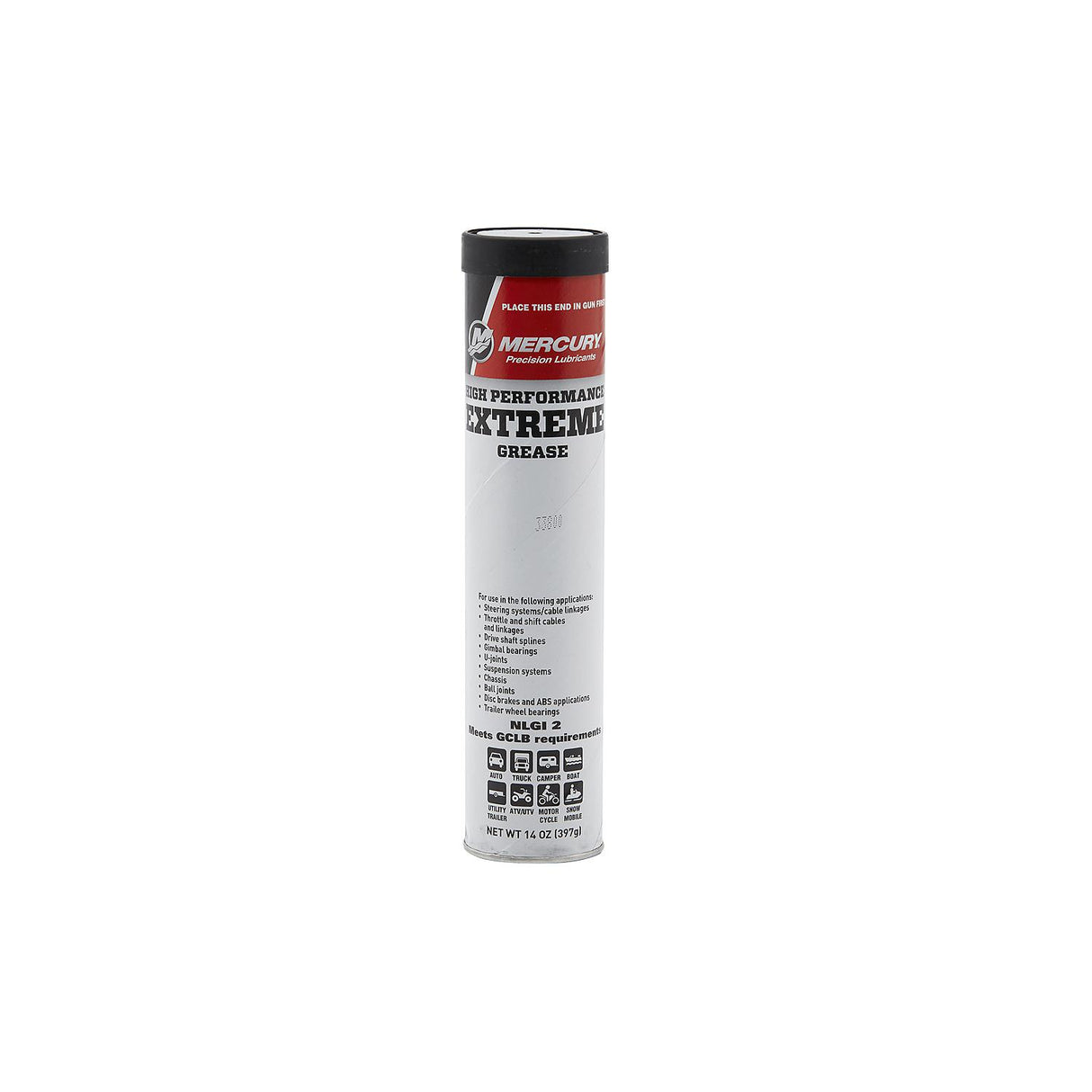 Mercury 8M0190472 High Performance Extreme Grease - Multi-Purpose Marine Lubricant - 14 oz Cartridge