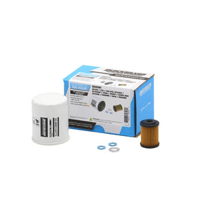 Quicksilver 8M0222305 maintenance kit for Suzuki 200–350 hp Selected Models - unpacked filters and gaskets with kit package