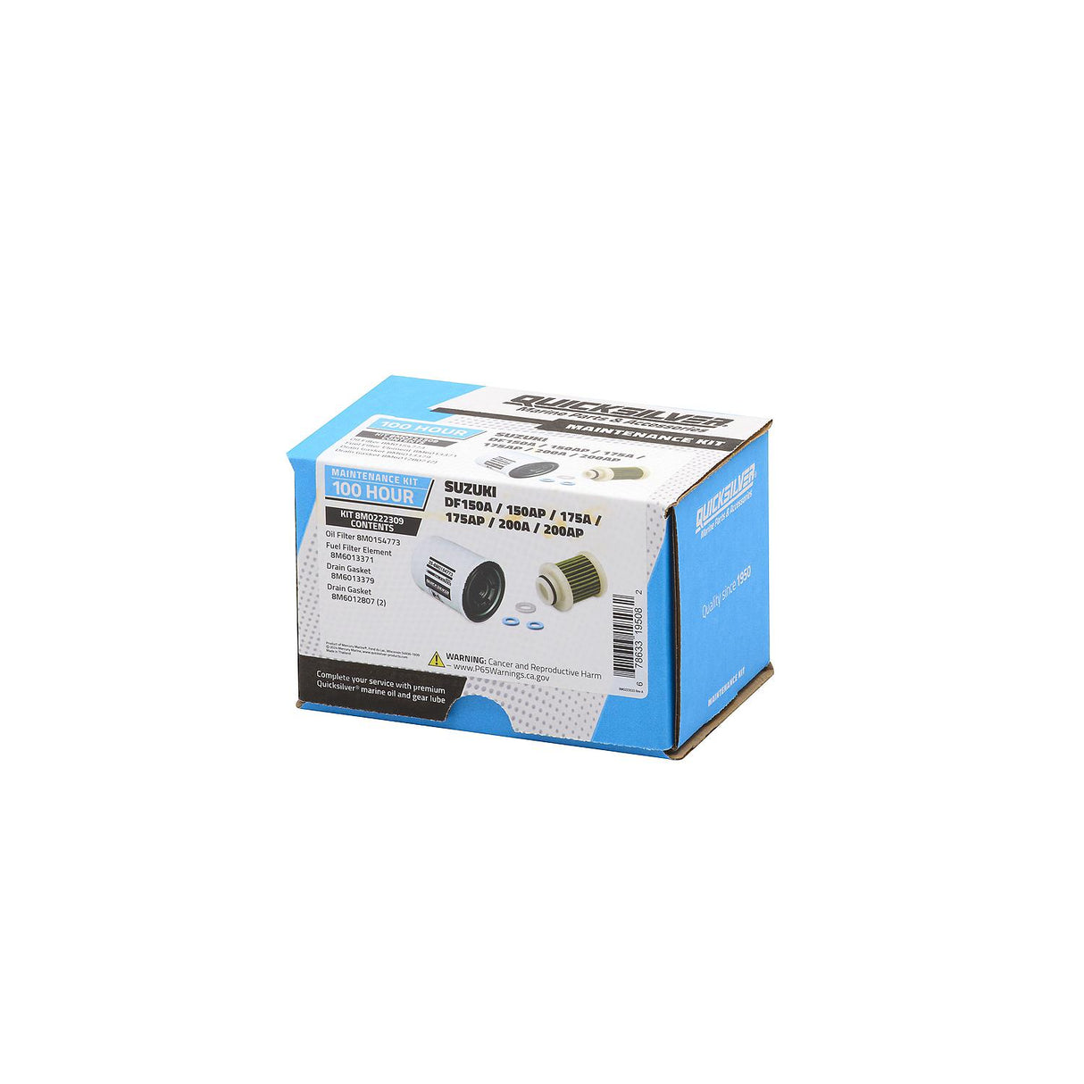 OEM Mercury / Quicksilver 8M0222309 100 Hour Maintenance Kit, Suzuki DF150A/150AP/175A/175AP/200A/200AP