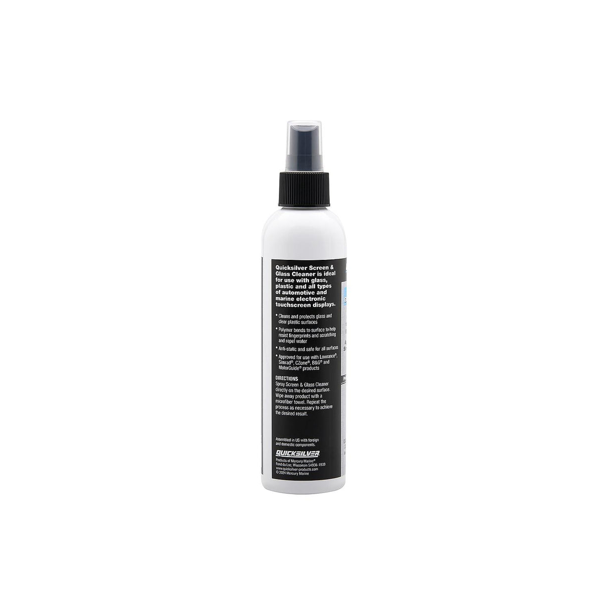 OEM Mercury / Quicksilver 8M0224418 Screen & Glass Cleaner For Marine Electronics, Windshields and Mirrors, 8 oz.