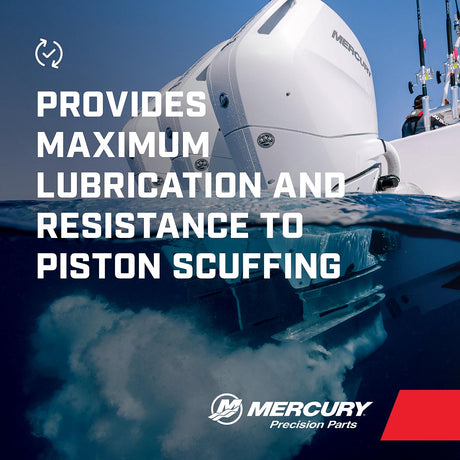 Mercury 8M0229800 Synthetic Blend Direct Injection (DI) Engine Oil for OptiMax and Other DFI 2-Stroke Outboards - 2.5 Gallons