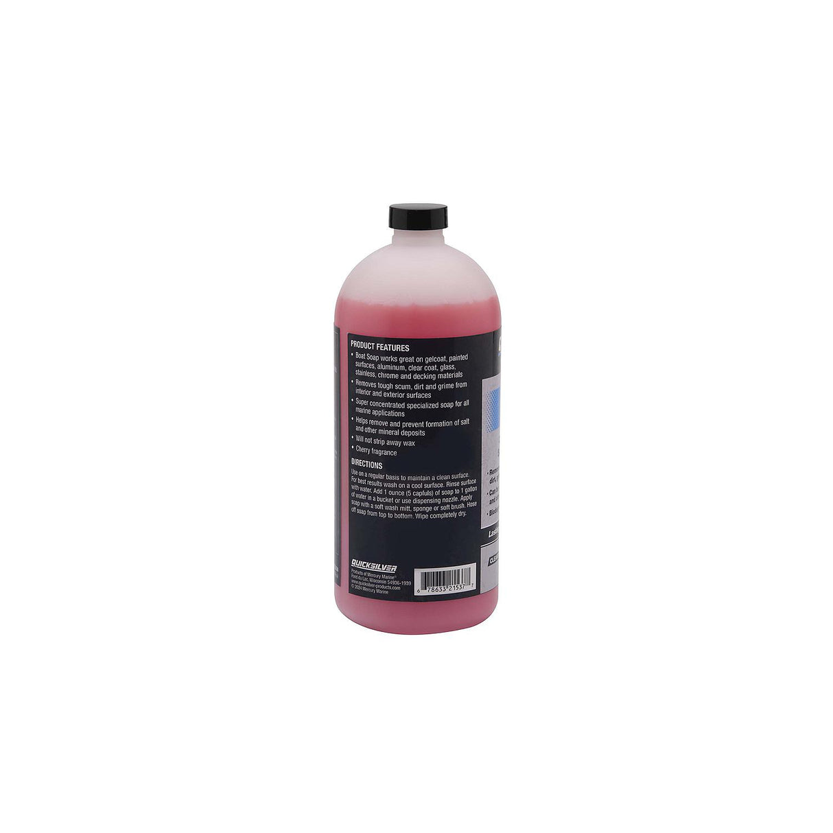 OEM Mercury / Quicksilver Boat Soap For Aluminum and Fiberglass Boats interior/exterior, PWC and Recreational Vehicles - 32 oz. 8M0232638