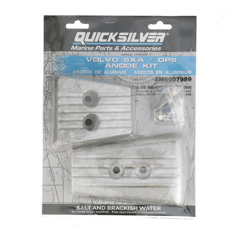 Quicksilver 8M6007989 Aluminum Anode Kit for Volvo DPS/SX-A Sterndrives