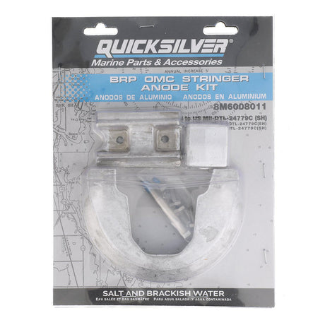 Quicksilver 8M6008011 Aluminum Anode Kit for BRP/OMC Stringer Sterndrives