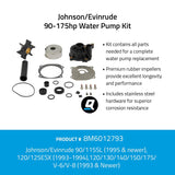 Quicksilver 8M6012793 Water Pump Kit - Johnson/Evinrude 90-175hp