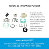 OEM Mercury / Quicksilver 8M6012797 Water Pump Kit - Yamaha 60-70hp
