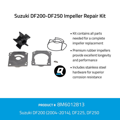 OEM Mercury / Quicksilver 8M6012813 Impeller Repair Kit - Suzuki DF200-DF250