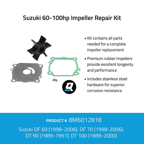 OEM Mercury / Quicksilver 8M6012818 Impeller Repair Kit - Suzuki 60-100hp