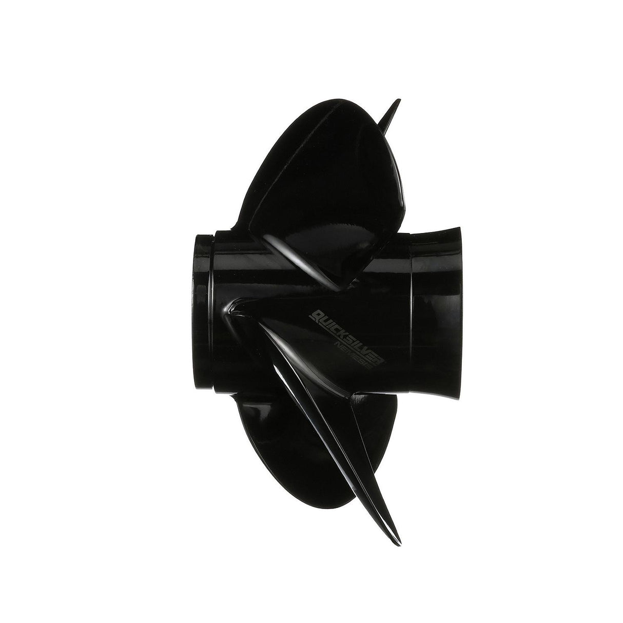 OEM Mercury / Quicksilver Nemesis 4-Blade Aluminum Propeller, 13.4" Diameter x 15" Pitch, Right Hand Rotation