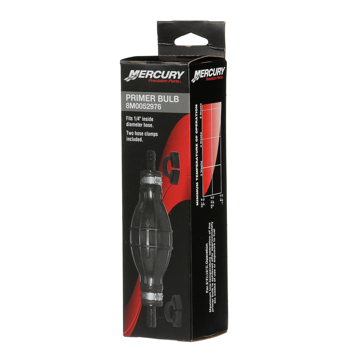 Mercury Primer Bulb 8M0052976 for 1/4-Inch (6.35 mm) Inside Diameter Fuel Lines