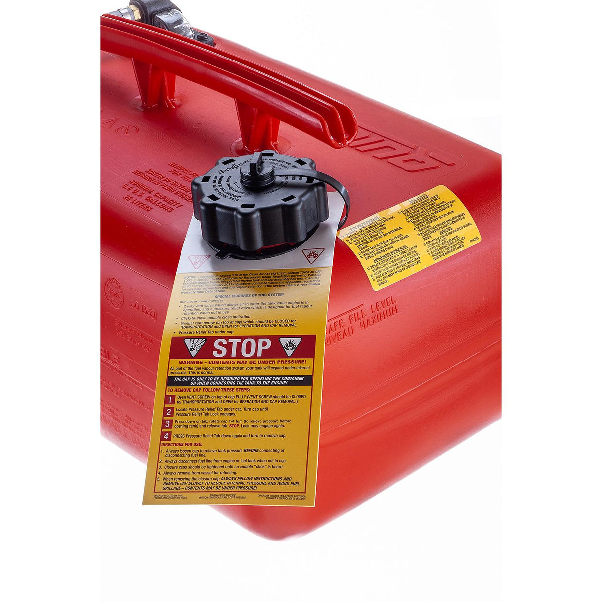 OEM Mercury / Quicksilver 8M0054600 6.6 Gallon Portable Fuel Tank