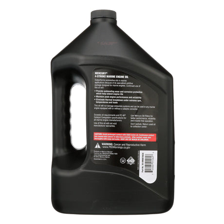 Mercury 8M0078626 SAE 10W-30 Mineral 4-Stroke Marine Engine Oil - 1 Gallon