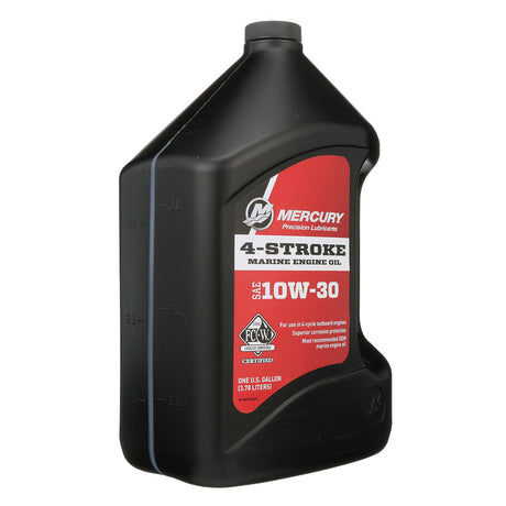Mercury 8M0078626 SAE 10W-30 Mineral 4-Stroke Marine Engine Oil - 1 Gallon