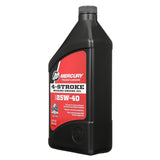 Mercury 8M0078627 SAE 25W-40 4-Stroke Marine Engine Oil - 1 Quart Bottle