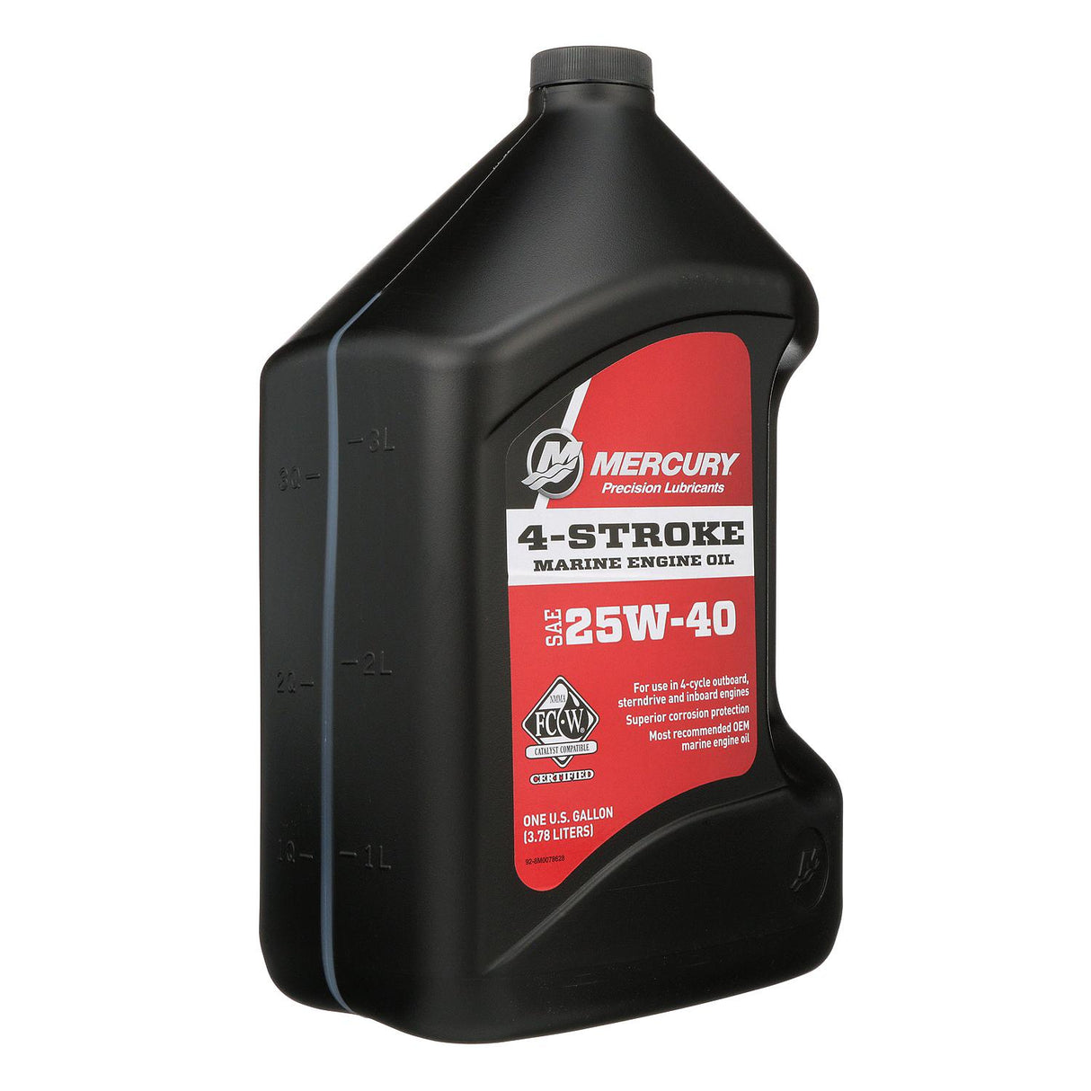 Mercury 8M0078628 SAE 25W-40 4-Stroke Marine Engine Oil - 1 Gallon