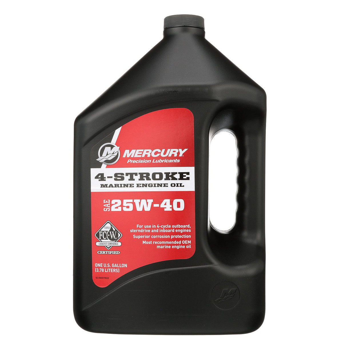 Mercury 8M0078628 SAE 25W-40 4-Stroke Marine Engine Oil - 1 Gallon