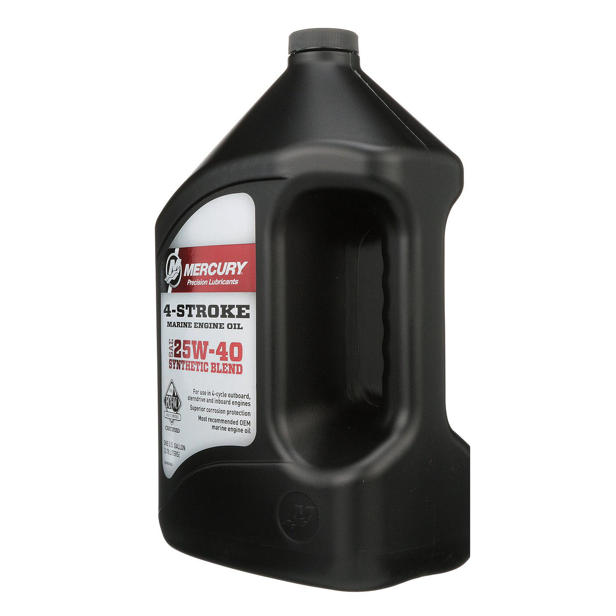 Mercury 8M0078630 SAE 25W-40 Synthetic Blend 4-Stroke Marine Engine Oil - 1 Gallon