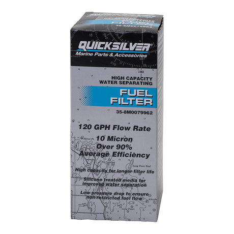 OEM Quicksilver 8M0079962 High-Capacity Marine Fuel Filter Element — 10 Micron — product image