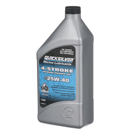 OEM Mercury / Quicksilver 25W-40 Oil Change Kit for 4-Stroke 75hp, 90hp and 115hp Mercury 1.7L Outboards