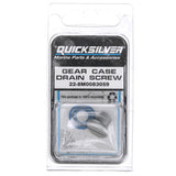 OEM Mercury / Quicksilver 8M0083059 Lower Unit Gear Lube Drain and Fill Hole Screw and Seal, Non-Magnetic
