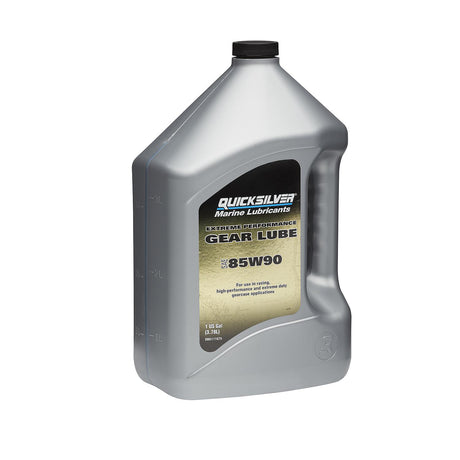 OEM Mercury / Quicksilver 85W-90 Extreme Performance Gear Lube For Outboard and Sterndrive Engines, 1 Gallon 8M0111679
