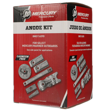 OEM Mercury Aluminum Anode Kit 8M0116590 for Mercury L6 350-400hp Verado Outboards