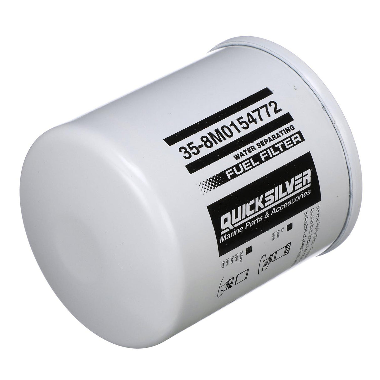 OEM Mercury / Quicksilver 8M0154772 Water Separating Fuel Filter for Select Johnson and Evinrude Outboards