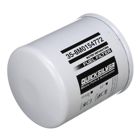 OEM Mercury / Quicksilver 8M0154772 Water Separating Fuel Filter for Select Johnson and Evinrude Outboards