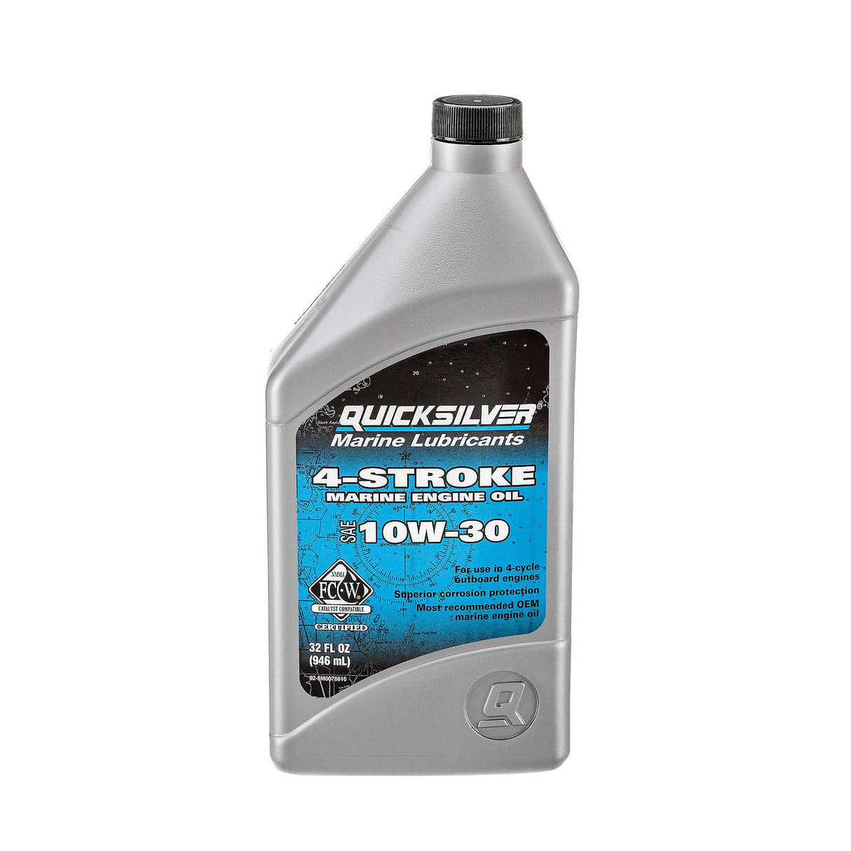Quicksilver 10W-30 Oil Change Kit for 4-Stroke Yamaha F30 through F70 Outboards 8M0162422