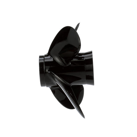 OEM Mercury / Quicksilver 8M8027511 Nemesis 4-Blade Aluminum Propeller, 10.6" Diameter x 12" Pitch, Right Hand Rotation, 40-60hp Mercury, Black Finish